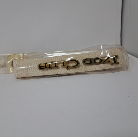 NWT Izod Club Men's Belt White Stretchy Vintage 80s 70s Size Large - Picture 3 of 5